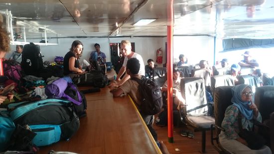 Unser Schlafplatz auf der Fähre