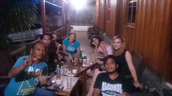 Mini-Party auf unserer Veranda