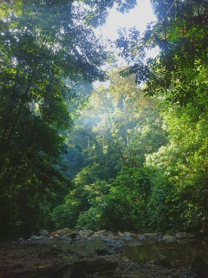 An diesem schönen Fleckchen Erde stand unser Camp in dem wir die Nacht verbrachten
Ezen a szép helyen állt éjjeli táborunk