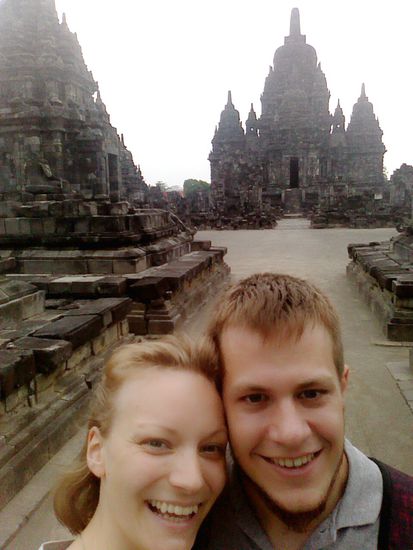Der buddhistische Tempel Sewu im Prambanan-Tempel-Komplex
Ugyanitt van egy buddhista templom is: Sewu