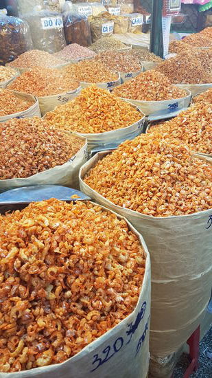 Getrocknete Garnelen