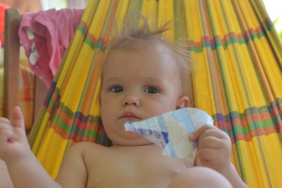 Marlene in der Hängematte