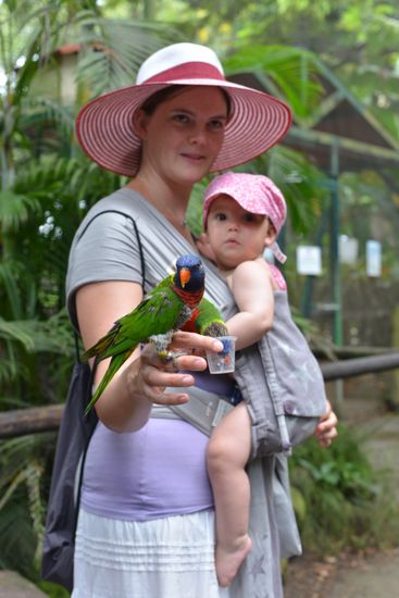 Uuuuui Papagei im Botanischen Garten
