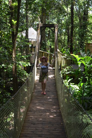 Ja, Hängebrücken sind nicht mein Ding...