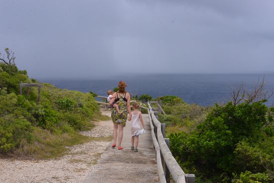 Die Mädels auf dem Weg zum nördlichsten Punkt der Insel