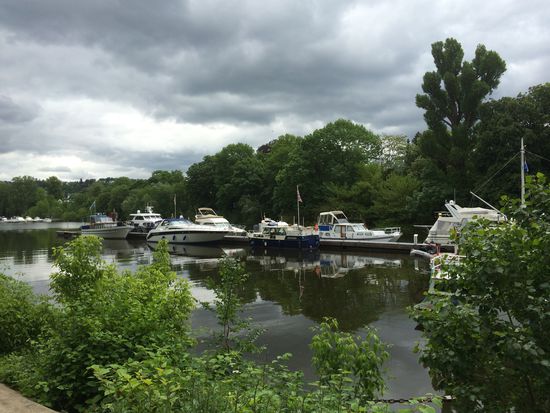 Wunderschöner Liegeplatz in der Rheinlache!