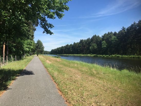 Diesmal mit dem Rad am Kanal