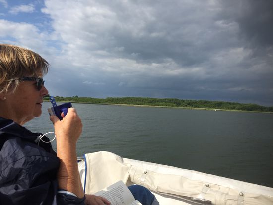 Blick vom Liegeplatz in Wustrau