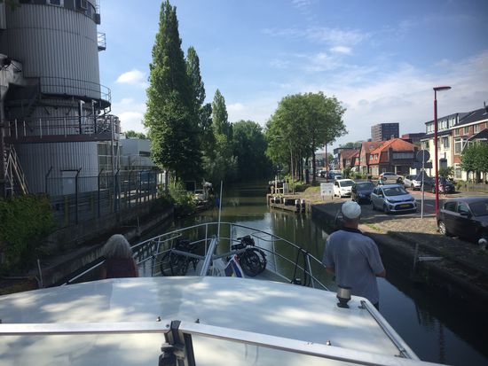 Schmale Einfahrt in die Ijssel