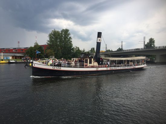Dampfschiff Gustav haben wir auch getroffen