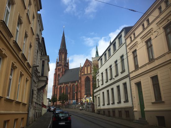 Kirche nördlich in der Stadt