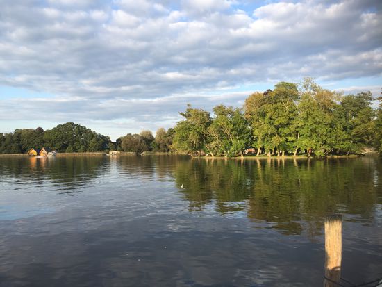 Abendsonnenblick vom Schiff aus