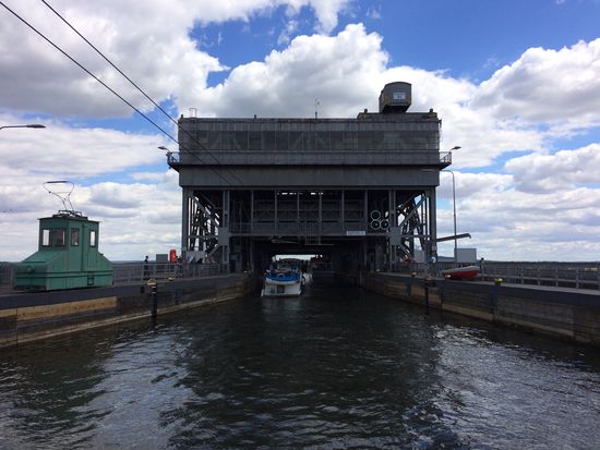 Einfahrt ins Hebewerk