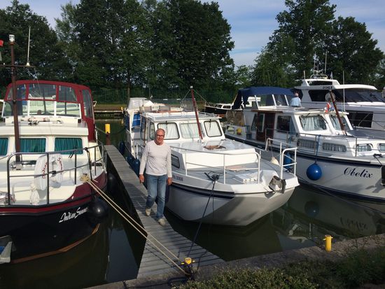 Im Hafen Fuestrup angekommen