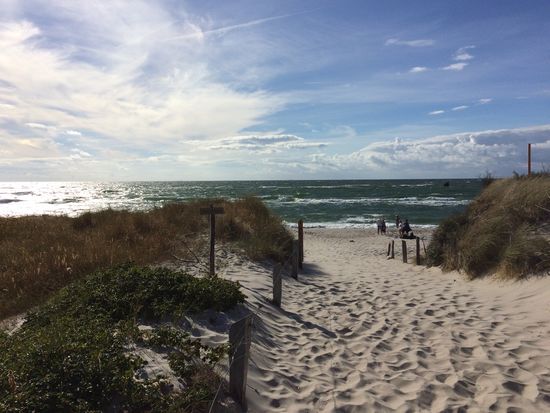 Der Weststrand in Sicht