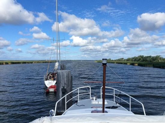 Am Wartedalben an der Klappbrücke, Blick nach der einen Seite...