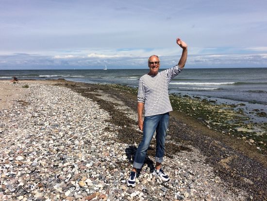 Winke allen vom nördlichsten Punkt unserer Reise