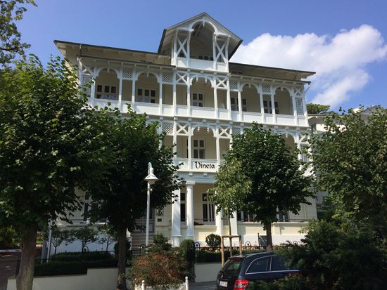 Schöne Häuser in Binz