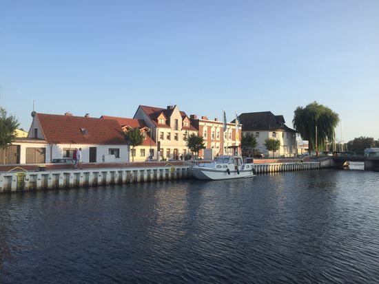 Einsam am Stadtanleger in Ueckermünde