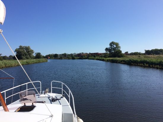 Auf der Uecker auf dem Weg zum Haff