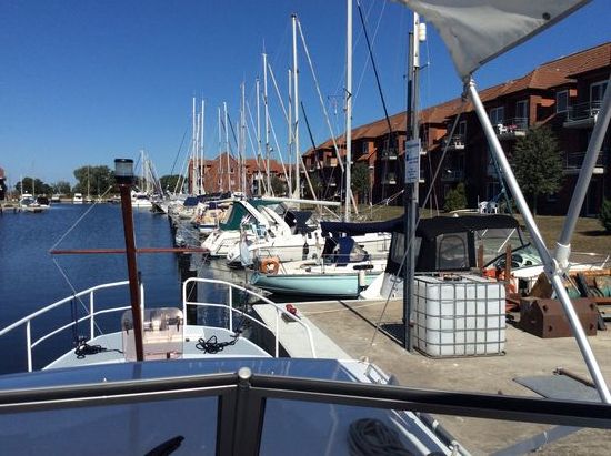 Tankstelle in der Lagunenstadt