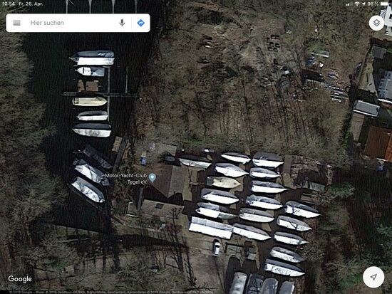 So sah das im Winter aus dem Orbit aus