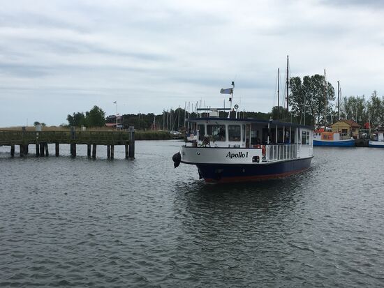 Unsere Fähre im Anmarsch