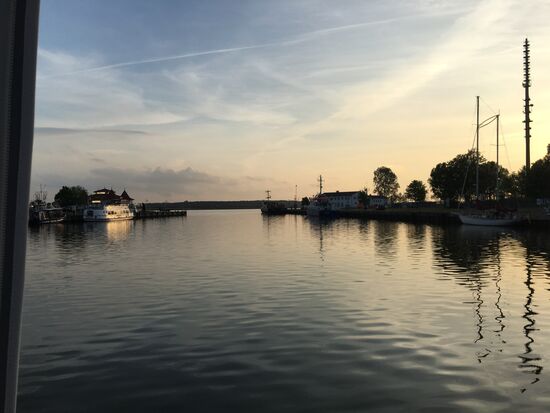 Abendstimmung im Hafen, endlich mal ohne Wind!