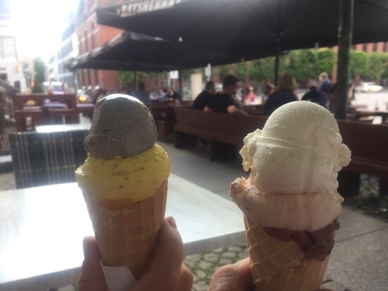 Eis in Greifswald