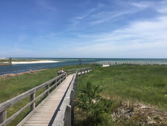 An der Einfahrt zum Nothafen im Ottosee