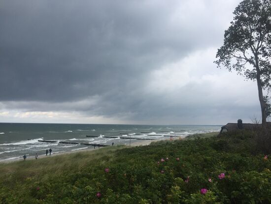 ....und hohe Wellen an der Ostsee