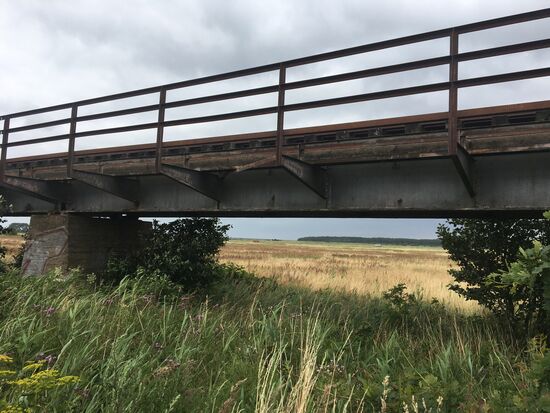 Die alte, nicht mehr in Betrieb befindliche, Bahnlinie