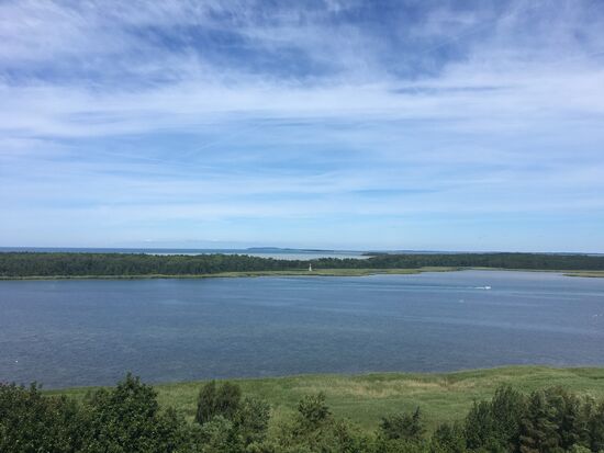 Bodden und Ostsee vom Aussichtsturm aus