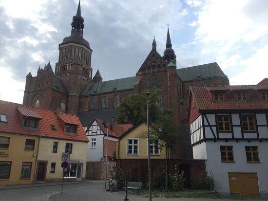 Auf dem Turm der Marienkirche (14.Jh.) war ich letzten Sommer - 104 m hoch, 366 Stufen