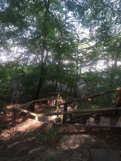 Die Treppe zum Hochufer