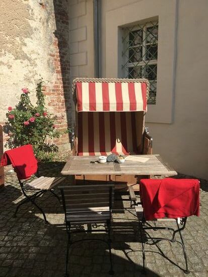 Lauschige Ecke im Innenhof