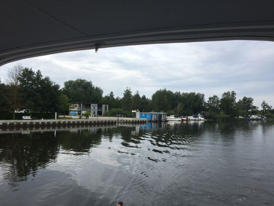 Rückblick auf Wasserwanderrastplatz Anklam