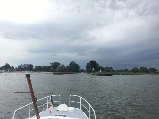 Einfahrt nach Ueckermünde