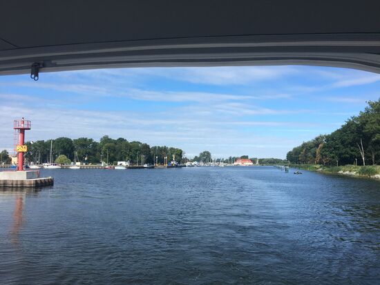 Blick zurück auf Ziegenort