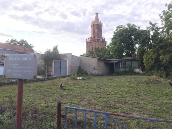 Storchenturm in der Stadtmauer, den man leider nicht besichtigen kann