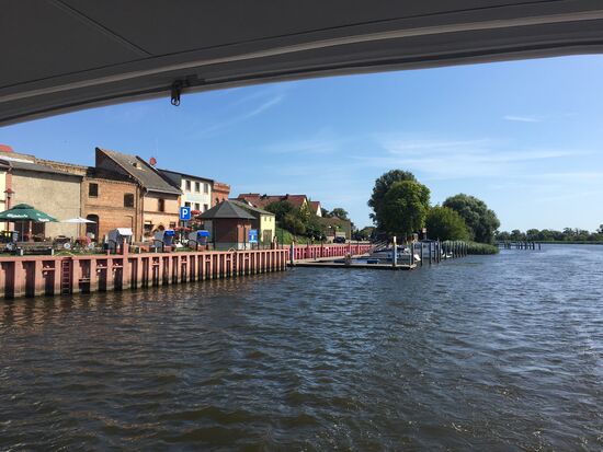 Blick zurück nach Gartz