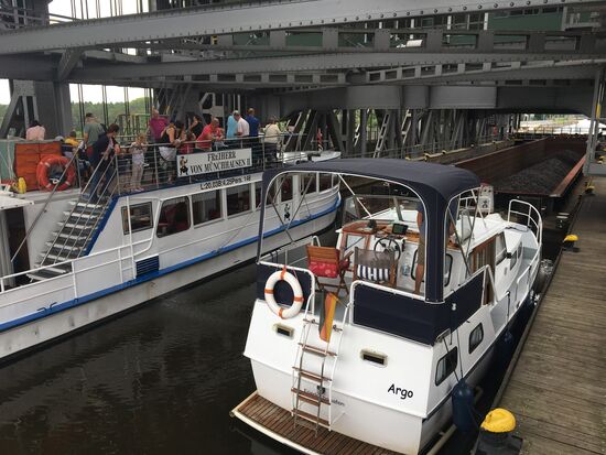 Blick auf den vollen Trog