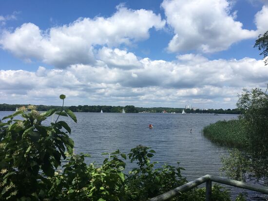 Ausblick auf den Tegeler See...