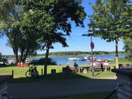 Blick aus der Gaststätte Fischerhaus