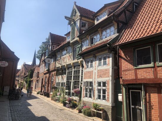 Lauenburg Altstadt, pittoresque, uralte Häuser - das älteste von 1573...... aber auch leer