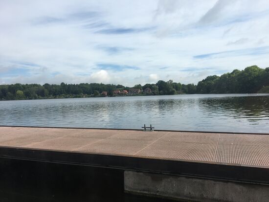 Morgens haben wir endlich freie Sicht vom Liegeplatz