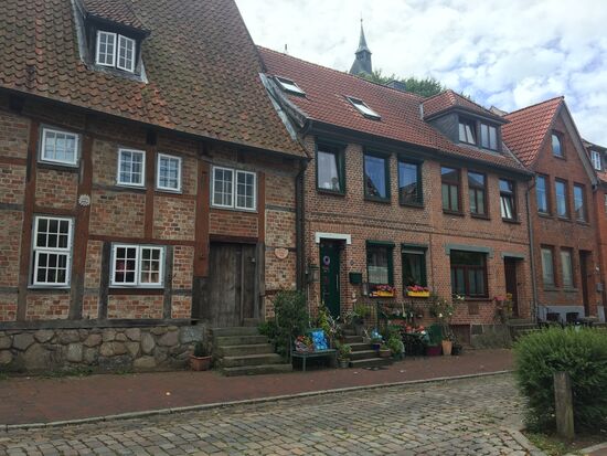 An den Häuserfassaden der Stadt kann man sich nicht satt sehen.....