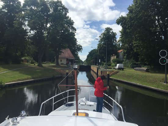 4 Schleusen waren es heute