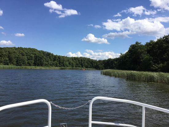 Unterwegs auf der Dahme, die all diese Seen bildet