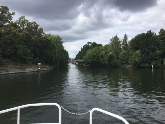 Einbiegen in den Landwehrkanal